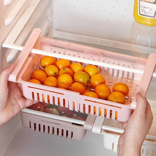 BasketFridge™ – Erweiterbarer ausziehbarer Kühlschrank-Organizer