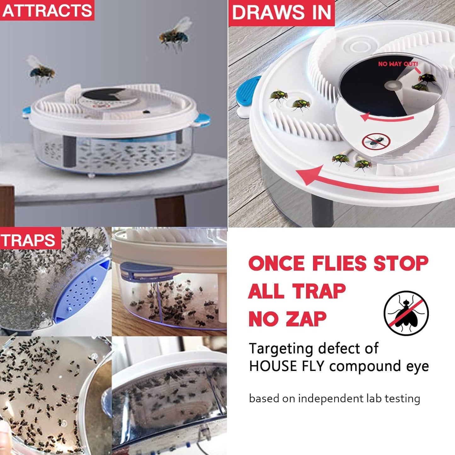FlyFree™ – Geräuschlose Fliegenfalle
