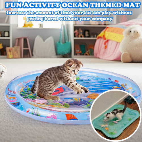 PuddlePlay™ – Kühlende sensorische Wassermatte für Katzen