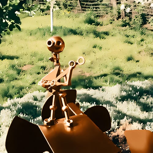 MetalDrum™ – Windgetriebener Rockband-Gartenspinner